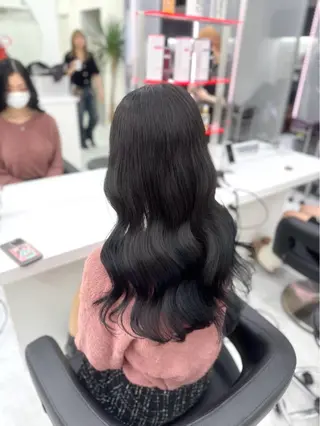 ロング カラー パーマ ヘアアレンジ メンズ キッズ ♥️韓国ヘア レイヤー♥️ゆりのヘアスタイル