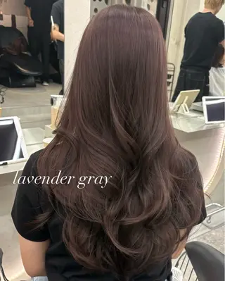 ロング カラー ヘアアレンジ fumika🎀 韓国ヘアのヘアスタイル