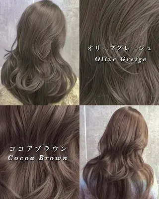 ロング カラー 顔まわりの神様✨ 透明感カラー藤嶋秀幸のヘアスタイル