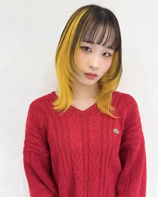 ミディアム カラー ill/ダブルカラー 髪質改善/小島のヘアスタイル