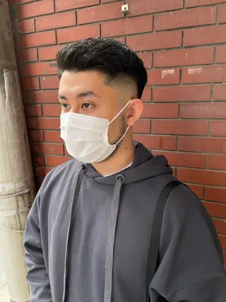 メンズ スパイキーパーマ 柏NO1 藤本葉のヘアスタイル