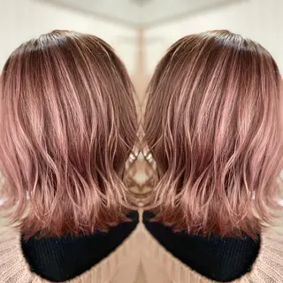 セミロング カラー パーマ ヘアアレンジ RecheRche【池袋】所属・👑指名率No.1 👑坂口飛翔のヘアスタイル