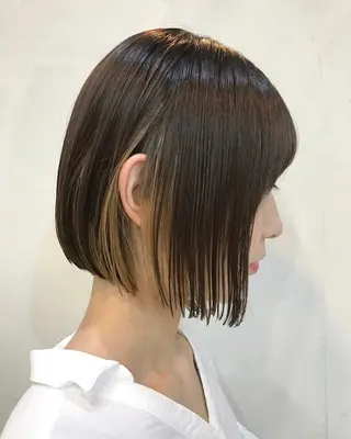 ショート ボブ×縮毛矯正 ryotaのヘアスタイル