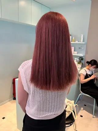 セミロング カラー マツエク・マツパ 愛されカラー🩷 はるなのヘアスタイル