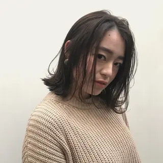 ミディアム カラー 日々所属・谷 大地のヘアスタイル