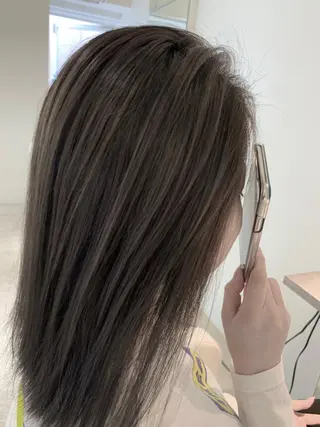 セミロング カラー モテ髪提案します💕 髪質改善宗一郎のヘアスタイル