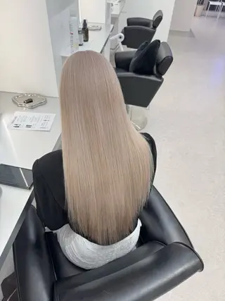 ロング カラー ブリーチ/艶カラー 💎koharu💎のヘアスタイル