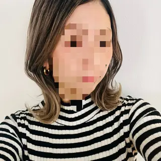 ミディアム カラー ママ美容師 ＊ヒマワリのヘアスタイル