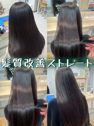 ロング かずや🍀/髪質改善 /艶髪カラー/眉毛のヘアスタイル