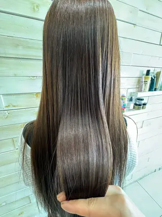 ロング ちぐさ/暖色/ ワンカラー🤍のヘアスタイル