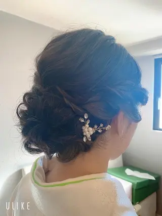 セミロング ヘアアレンジ まつ毛パーマ専門プライベートサロンEmmy(エミー)所属・saki🌷 Emmyのマツエク・マツパデザイン