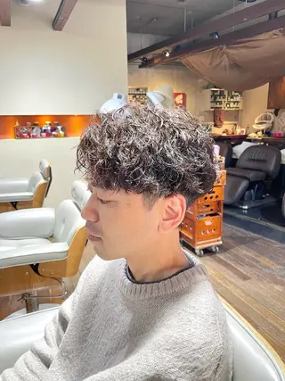 パーマ メンズ 横山 亮太のヘアスタイル