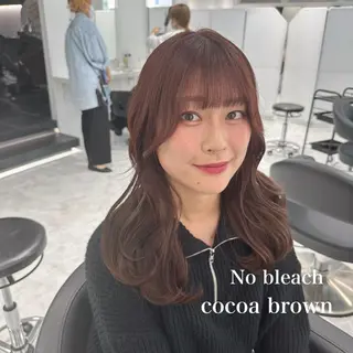 セミロング カラー ♡上品韓国髪♡ブラ ウン/SAYATOのヘアスタイル