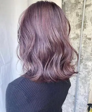 ミディアム カラー レイヤーカット/ 縮毛矯正/ミサキ💐のヘアスタイル