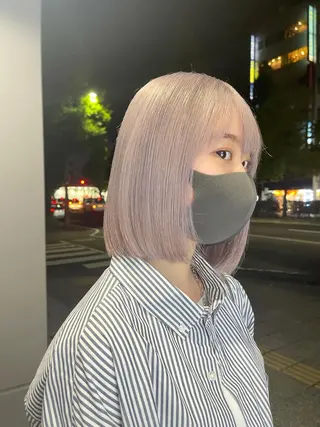 ミディアム LAME所属・RU NAのヘアスタイル