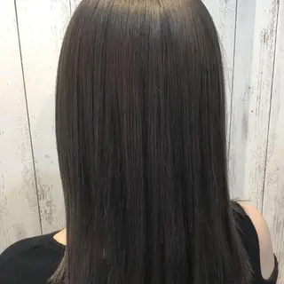 セミロング カラー パーマ 金崎 新吾のヘアスタイル