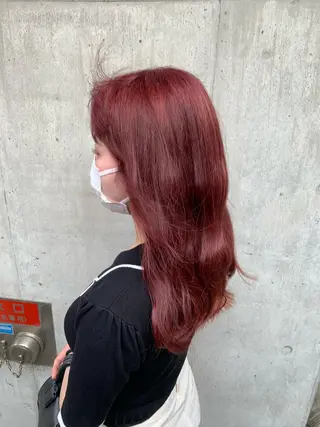 ロング カラー パーマ ヘアアレンジ メンズ キッズ ネイル マツエク・マツパ アイブロウ 🐺ウルフ×ハイトー ン🖤Yukinoのヘアスタイル