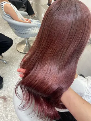 ロング カラー 新宿/韓国ヘア 中明度カラー/かやのヘアスタイル