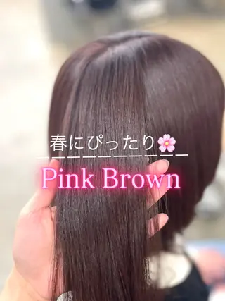 セミロング cuore/ みく/艶カラーのヘアスタイル