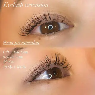 マツエク・マツパ private salon SOU所属・ﾄｰﾀﾙｾﾗﾋﾟｽﾄ MANAのマツエク・マツパデザイン