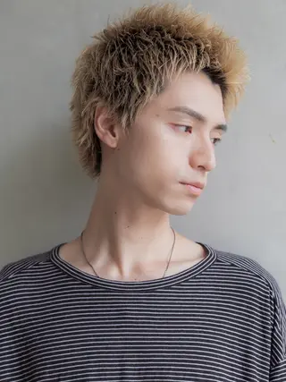 ショート カラー メンズ 💁‍♂️メンズカッ トパーマ💈大田涼華のヘアスタイル