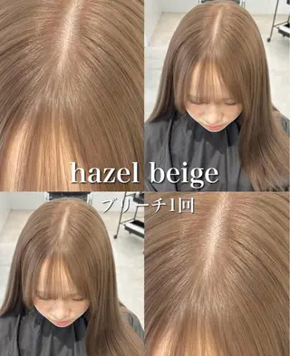 ロング カラー 🫧ミルクティー ブリーチRIKU🫧のヘアスタイル