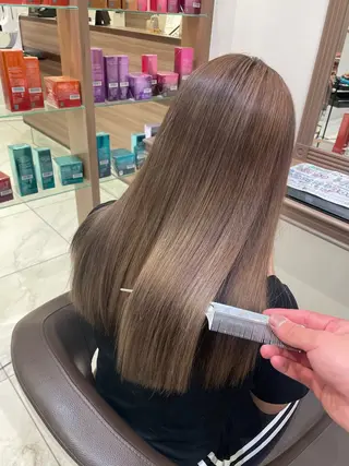 ロング カラー 菊池 遼/透明感 /韓国レイヤー/艶感のヘアスタイル