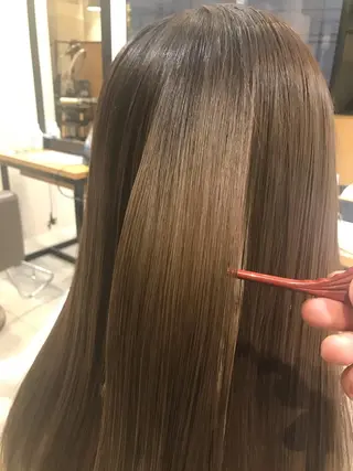 ロング Emerge渋谷店　［エマージュ］所属・美髪縮毛矯正No1 toshiのヘアスタイル