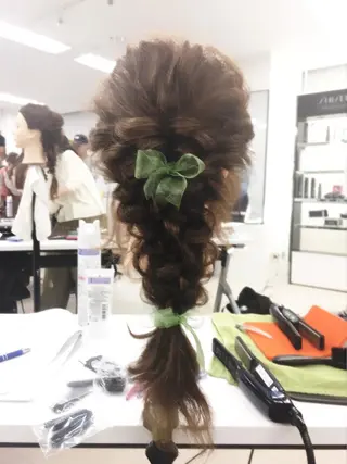 ミディアム セミロング ロング カラー パーマ ヘアアレンジ 伴 貴吉のヘアスタイル