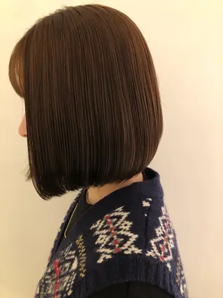 カラー ブリーチカラー🎀 韓国風/寺門美優のヘアスタイル