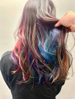 セミロング カラー KAH所属・Koichi Satoのヘアスタイル