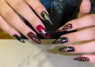 ネイル ATULA Nail 💅チップ長さだしのネイルデザイン