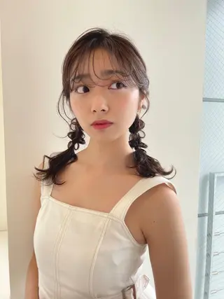 ロング 永井 瑞穂のヘアスタイル