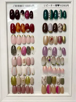 ネイル 痛ネイル/ワンホン/ フィルイン/長さだしのネイルデザイン