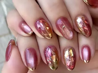 ネイル 認定講師／歴20年 パラジェル　Growのネイルデザイン