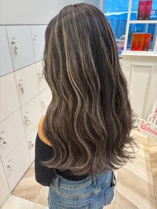 ロング カラー 低ダメージ特化🌱 佐野優斗のヘアスタイル