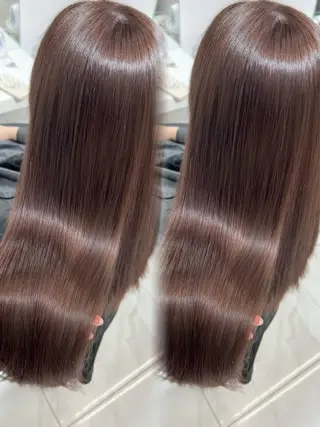 セミロング カラー 盛れる顔周り🤍渋谷 Risa🎀のヘアスタイル