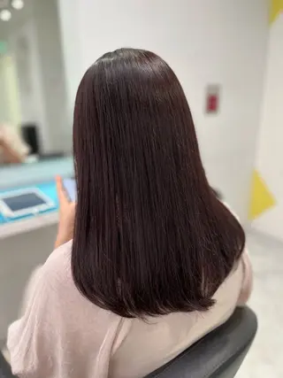 セミロング カラー ガーリー♡女の子っぽ ヘア♡ピンクカラー♡のヘアスタイル