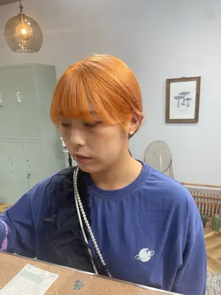 セミロング カラー lani hair salon所属・SHOTO ハイトー ン/デザインカラーのヘアスタイル