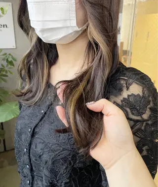 セミロング カラー bloom所属・bloom yumaのヘアスタイル