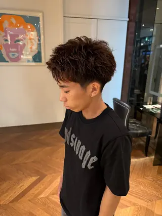 ショート パーマ メンズ SARA山口caz カット/パーマのヘアスタイル