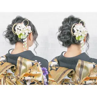 セミロング ヘアアレンジ 久保田 茜のヘアスタイル