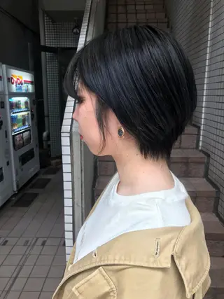 ショート カラー 🫧透明感カラー/ ボブ/小笠原汐海🪽のヘアスタイル