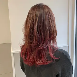 セミロング カラー ヘアアレンジ 髪質改善period.所属・いしかわまい🎀 髪質改善特価サロンのヘアスタイル