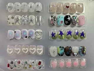 ネイル 【パラジェル・フィルイン】 T&BNAIL STUDIO所属・り オ　ロング無制限中のネイルデザイン