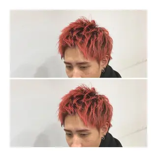 ショート カラー ヘアアレンジ メンズ ange☞ soutaのヘアスタイル