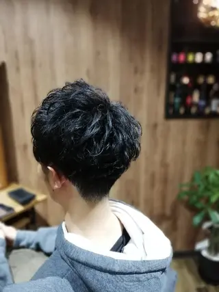 メンズ パーマ 北林 弘展のヘアスタイル