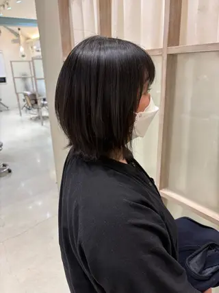 ミディアム つちだ ゆうひ / 暗髪カラー⟡.·のヘアスタイル