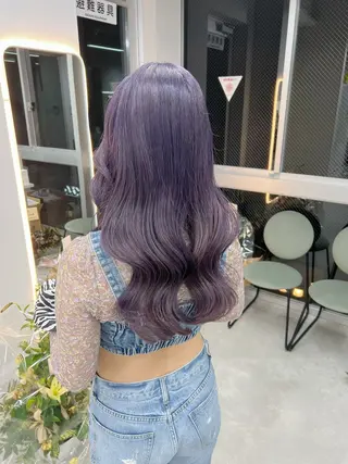 ロング maya レイヤーカットのヘアスタイル