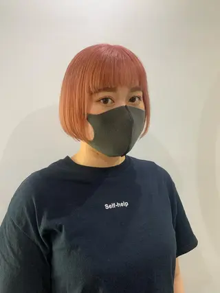 ショート カラー ヘアアレンジ 🧨ブリーチー×ボブ レイヤー💎じゅえるのヘアスタイル